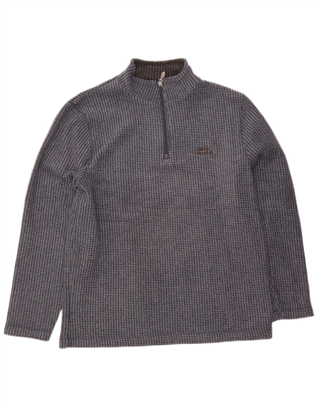 Weird Fish Herre lynlås hals fleece jumper XL marineblå polyester