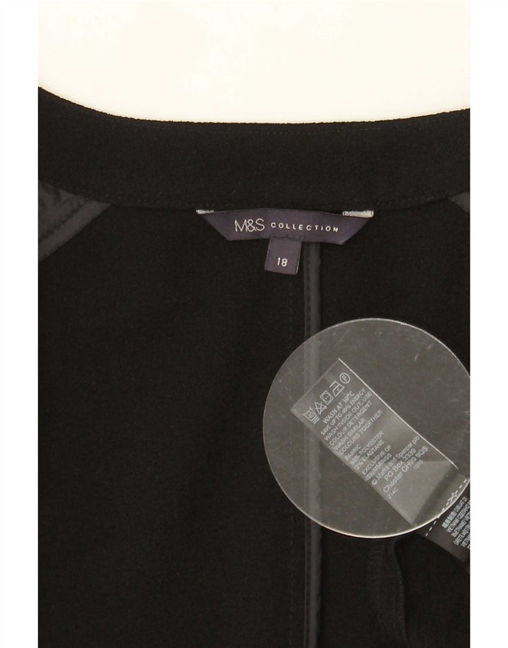 Marks & Spencer Dame Longline vest UK 18 XL Sort Polyester