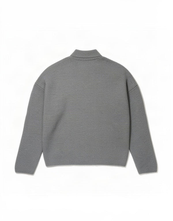 Vero Moda Dame Crop Turtle Neck Jumper Sweater UK 14 Medium Blue Acryl