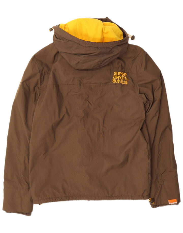 Superdry Graphic Windbreaker Jacket til kvinder UK 16 Large Brown
