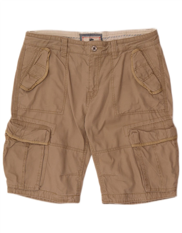 Fat Face Herre Cargo Shorts W36 Stor Beige Bomuld