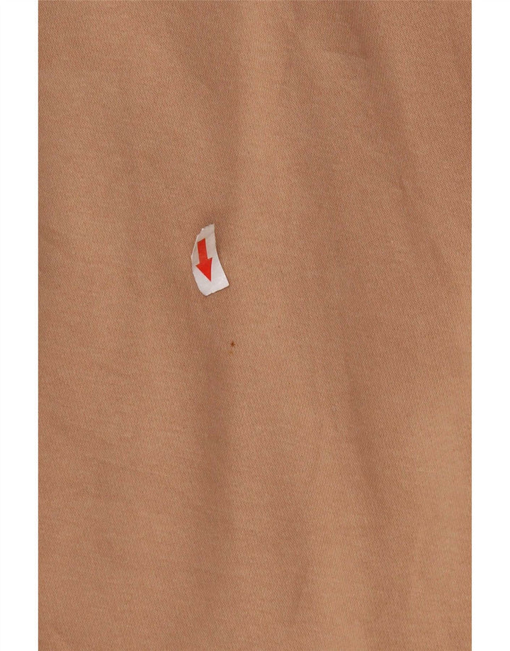 Nike Sweatshirt med lynlås til mænd XL brun bomuld