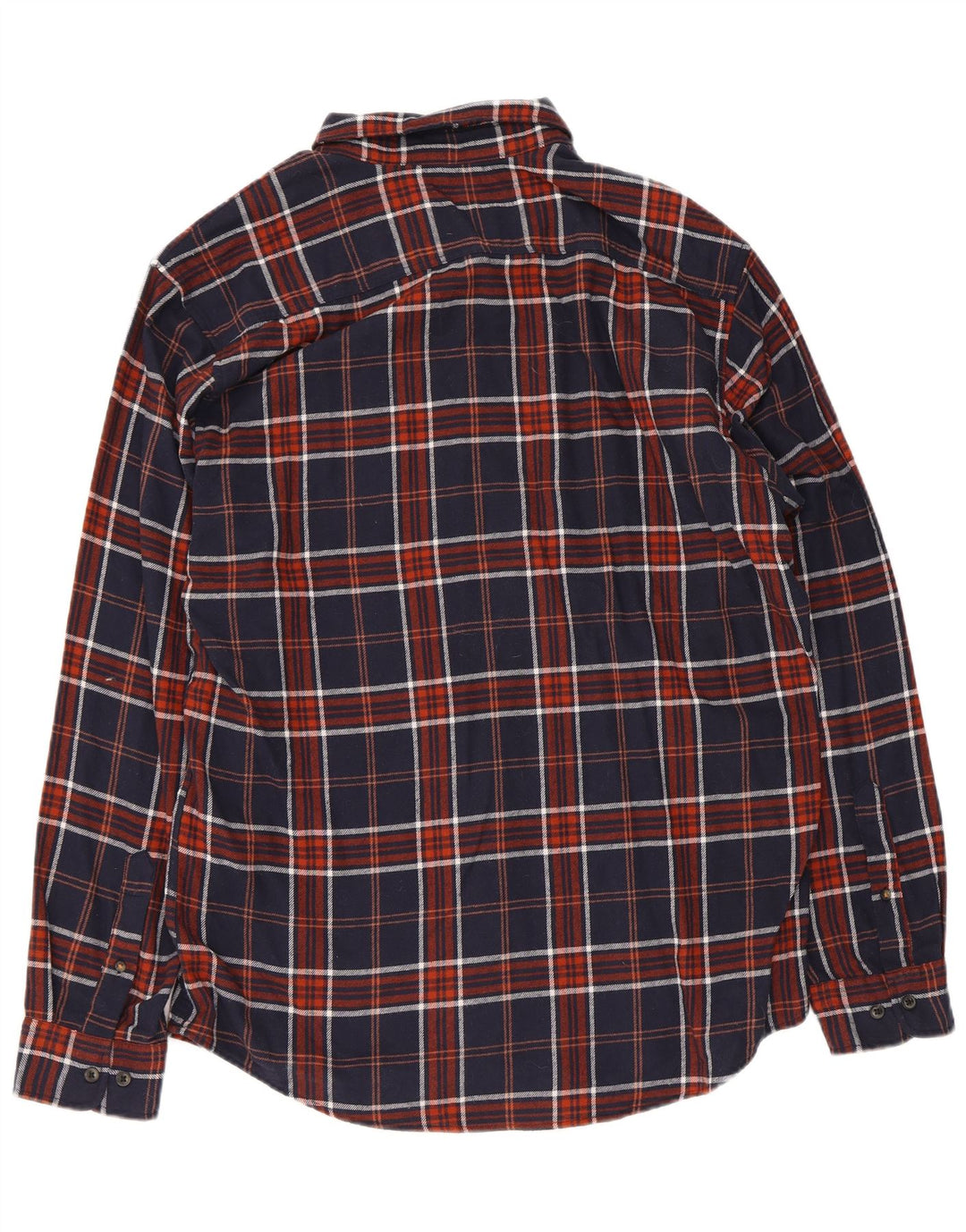 Jack & Jones herre flannelskjorte XL marineblå ternet bomuld