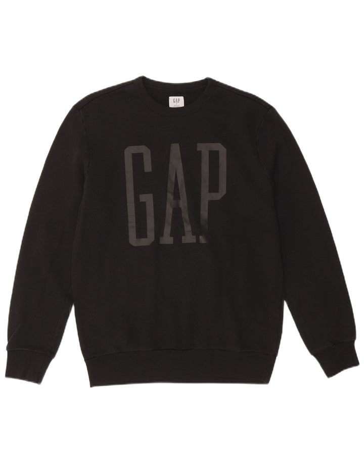 GAP Herre grafisk sweatshirt jumper lille sort bomuld
