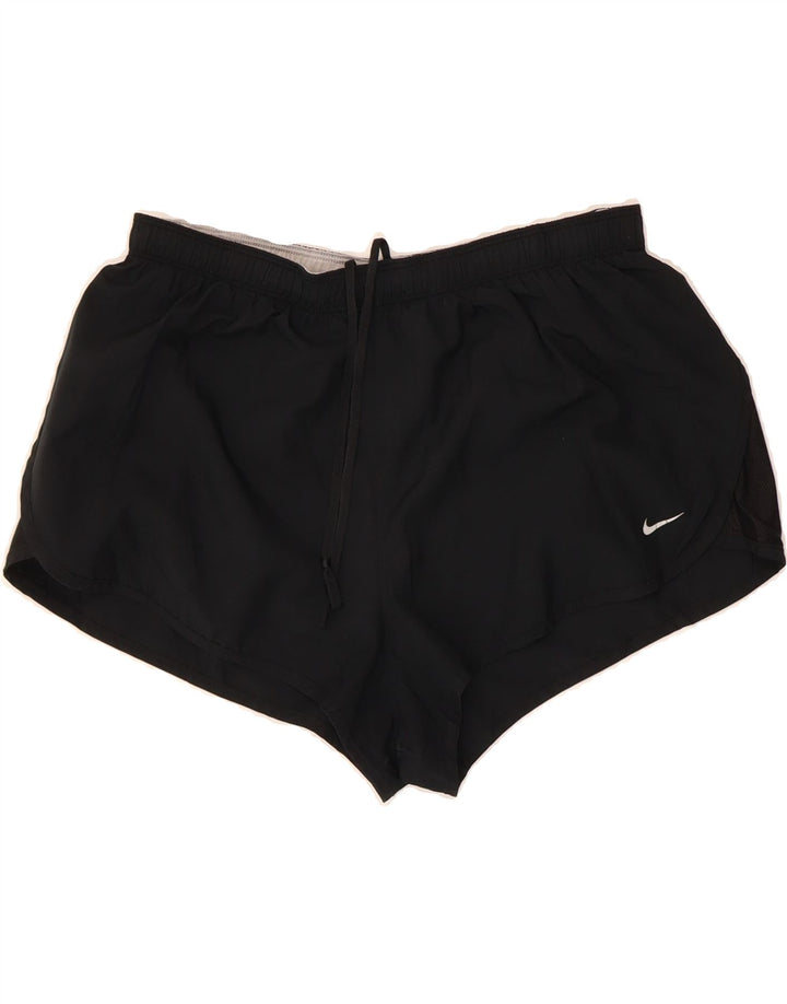 NIKE Womens Dri Fit Sport Shorts UK 12 Medium  Black Polyester Vintage Nike and Second-Hand Nike from Messina Hembry 