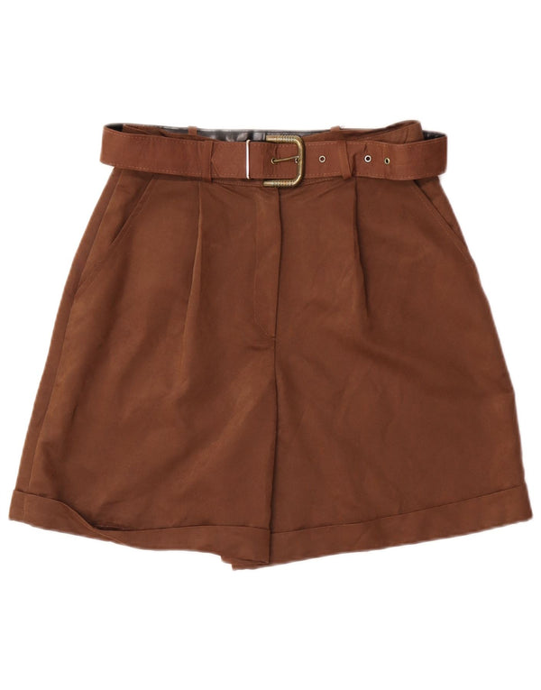 Vintage kvinders højtaljede chinoshorts IT 44 Medium W26 Brun
