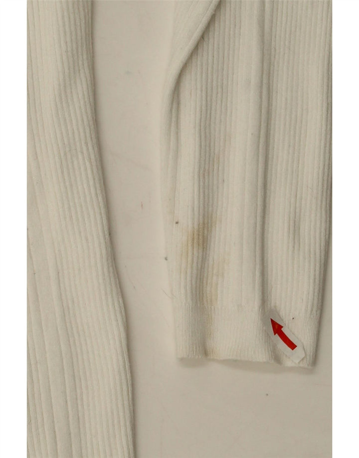 Marks & Spencer Dame Rullehalstrøje UK 12 Medium Off White