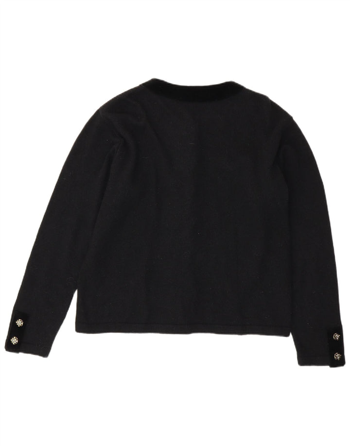 Fausta Dame Cardigan Sweater UK 14 Medium Black