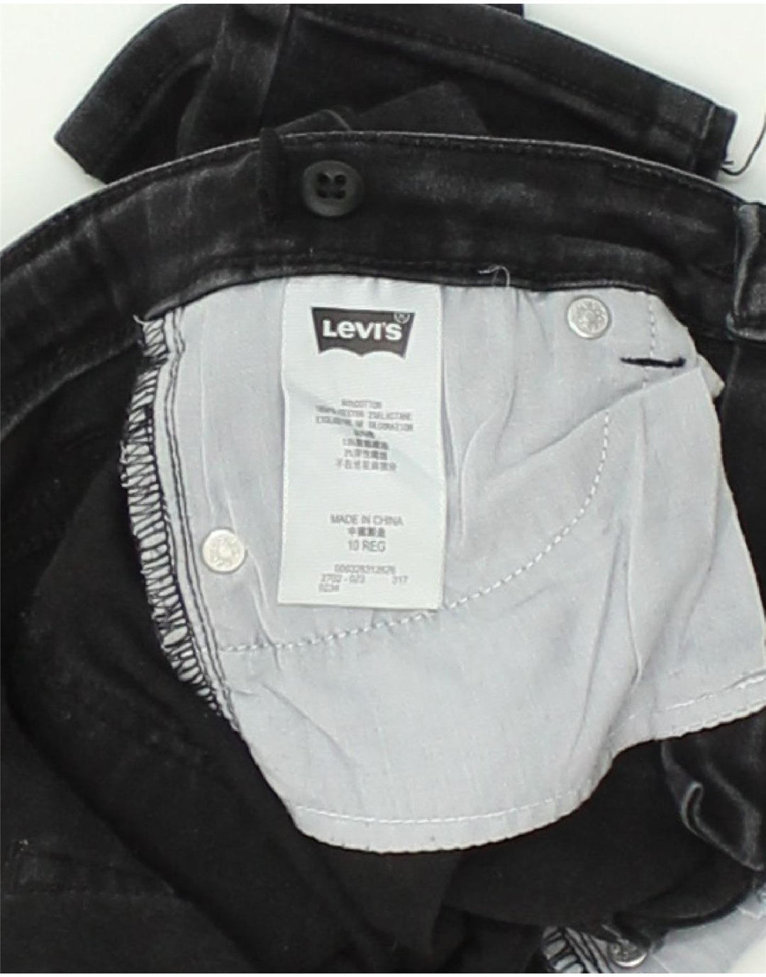 LEVI'S Girls 710 Super Skinny Jeans 9-10 Years W24 L24  Grey Polyester | Vintage Levi's | Thrift | Second-Hand Levi's | Used Clothing | Messina Hembry 