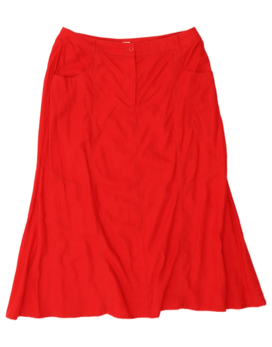 VIYELLA Womens Petit A-Line Skirt W34 Large Red Vintage Viyella and Second-Hand Viyella from Messina Hembry 