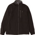IZOD Mens Windbreaker Jacket UK 38 Medium Black Polyester Vintage Izod and Second-Hand Izod from Messina Hembry 