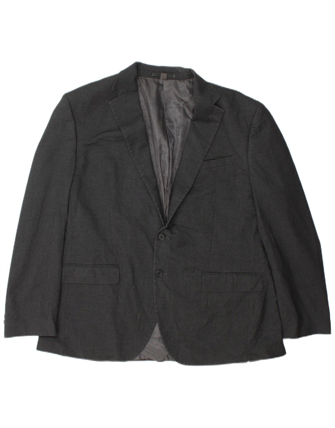 Marks & Spencer Herre 2-knaps Regular Fit Blazer-jakke Størrelse 44 XL Grå