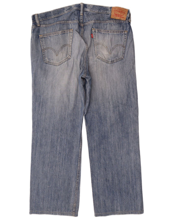Levi's Herre 550 afslappet pasform lige jeans W36 L30 blå bomuld