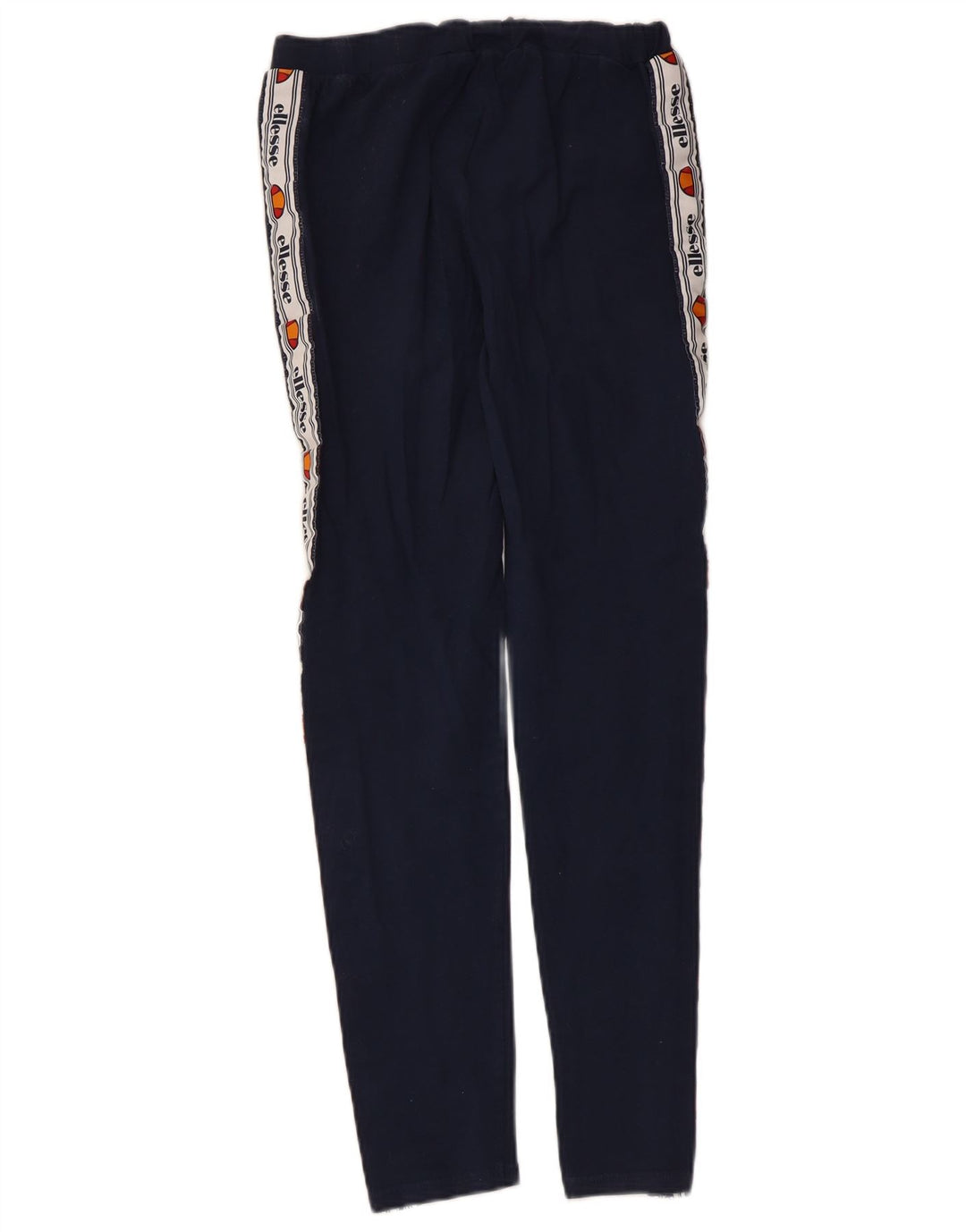 Ellesse Womens Grafiske Leggings UK 12 Medium Navy Blue Colourblock Bomuld