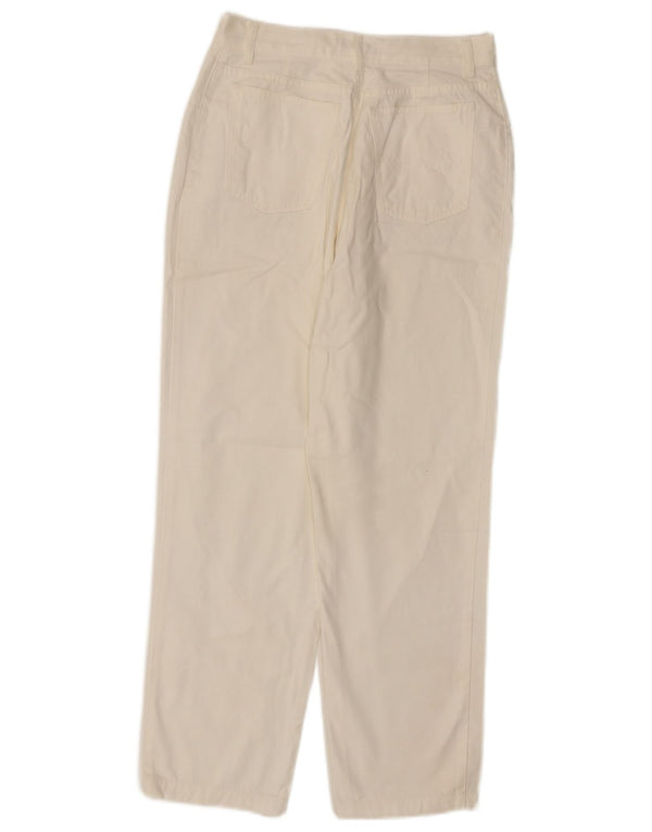 Blumarine Womens High Waist Casual Trousers IT 42 Medium W26 L25 White