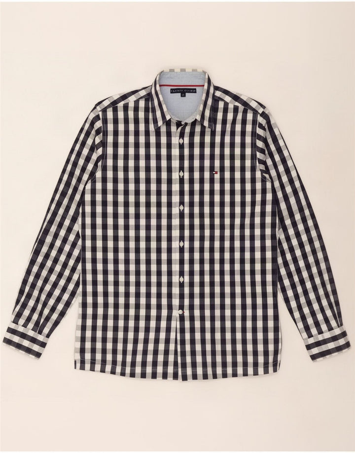Tommy Hilfiger Herreskjorte Medium Navy Blue Gingham