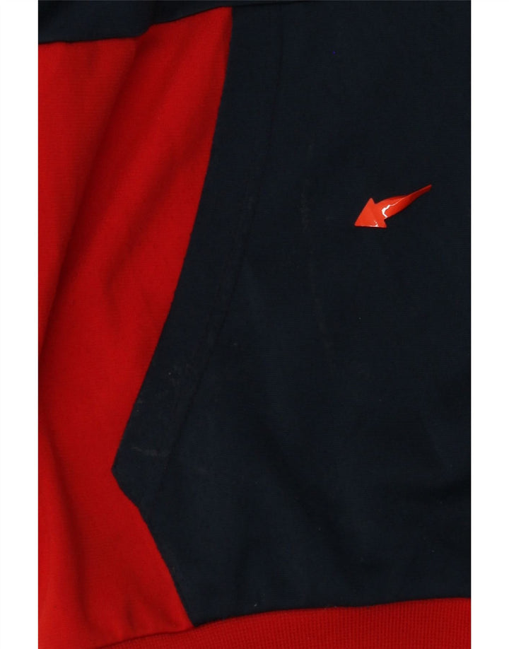 ADIDAS Træningsdragt til mænd, topjakke UK 38/40 Medium Rød Colourblock Polyester