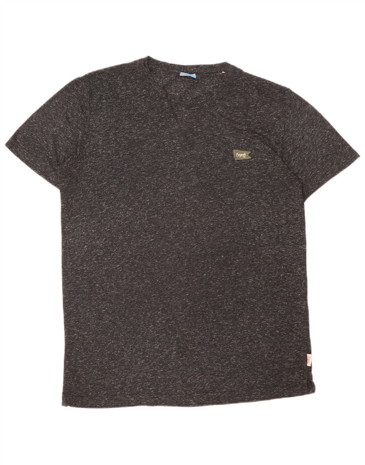 Jack & Jones Herre T-Shirt Top Stor grå Flecked Polyamid