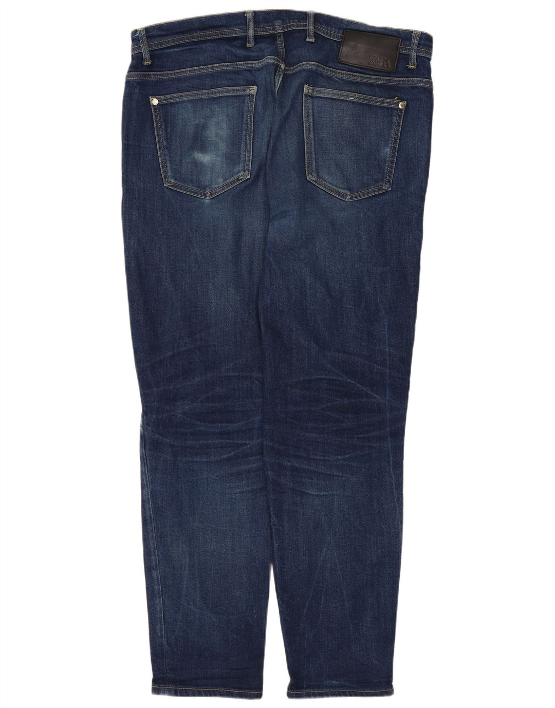 Zara Herre Tapered Jeans EU 46 XL W36 L29 Blå