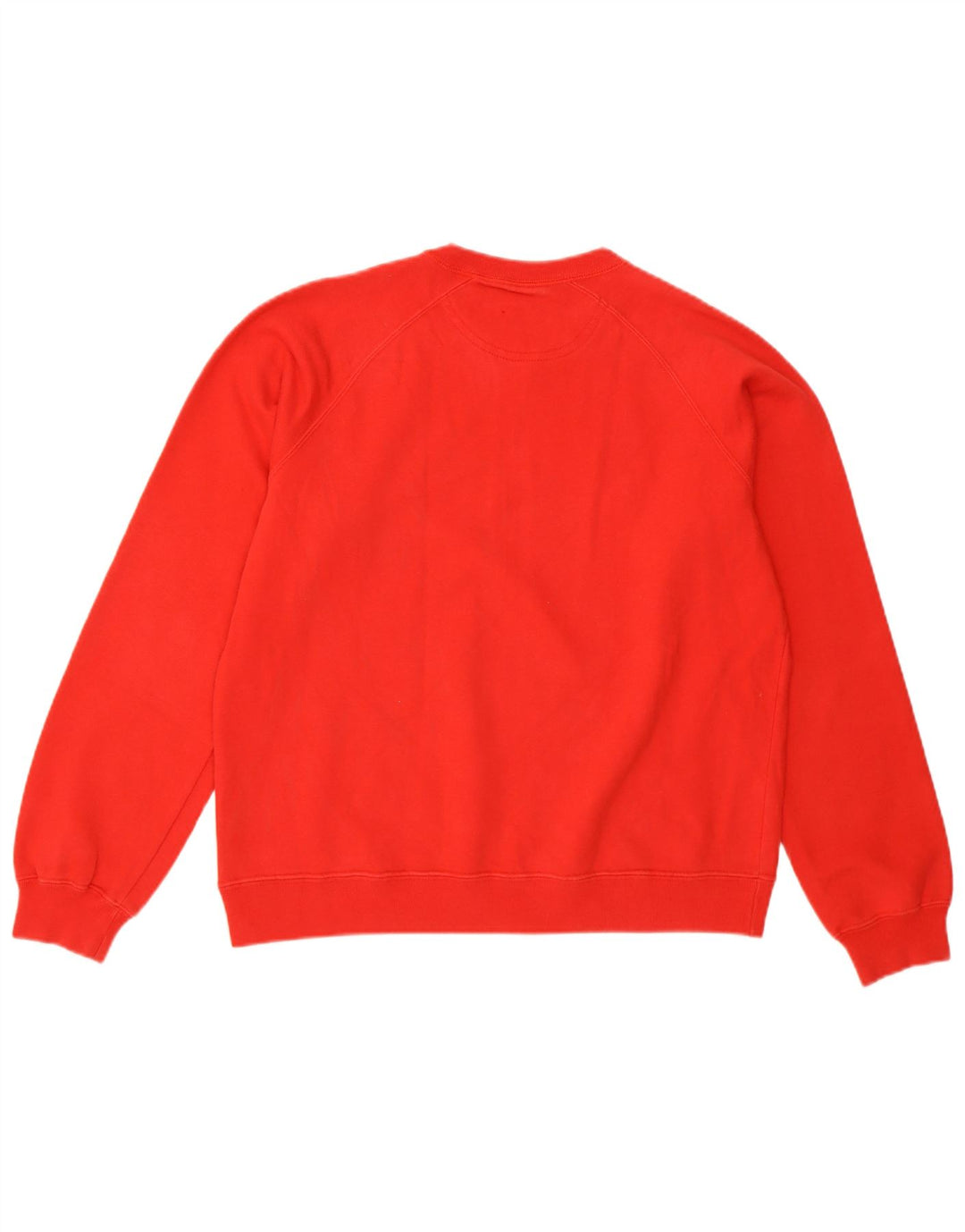 Champion Dame Grafisk Sweatshirt Jumper UK 14 Medium Rød Bomuld