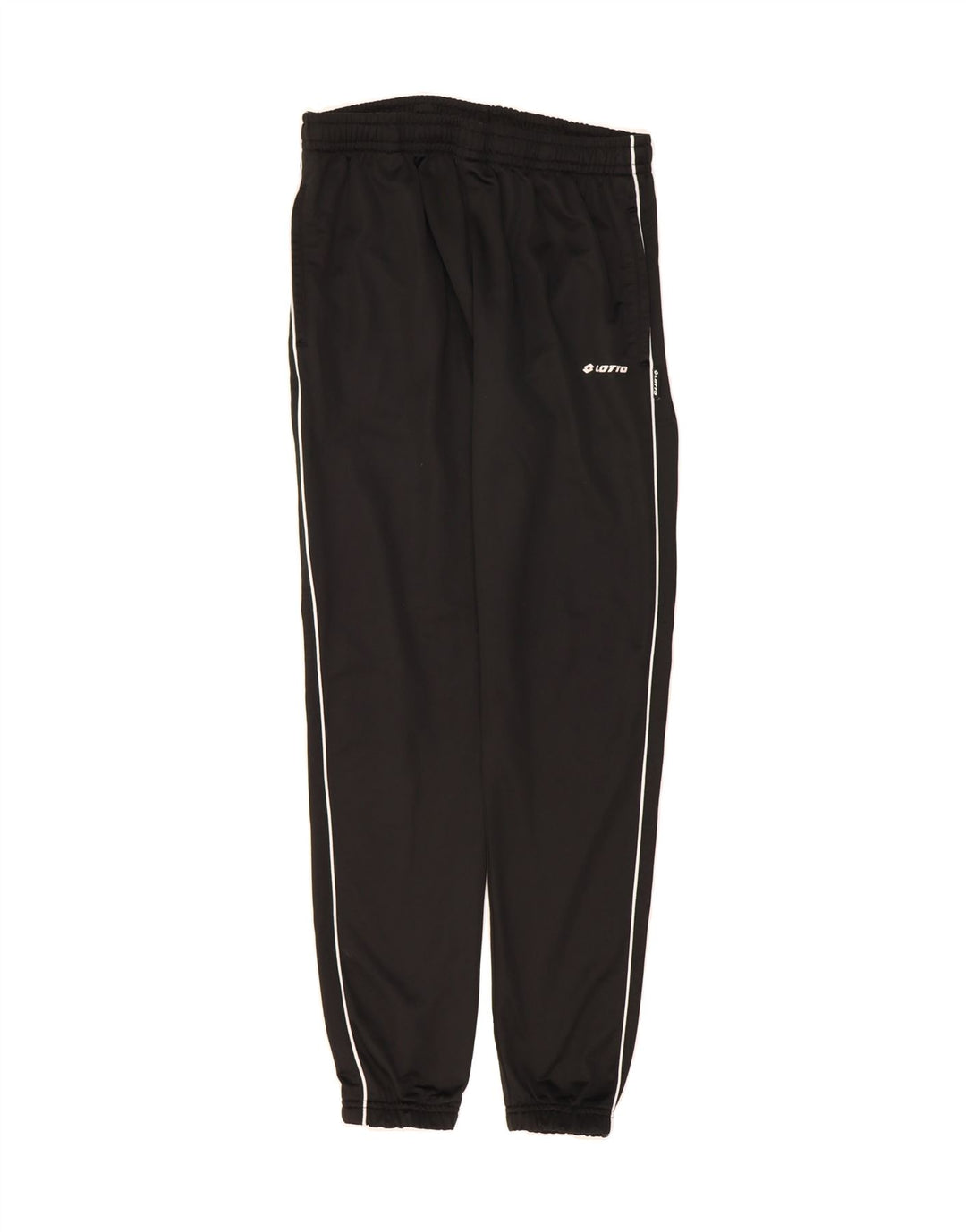 LOTTO Mens Tracksuit Trousers Joggers Large Black Polyester Vintage Lotto and Second-Hand Lotto from Messina Hembry 