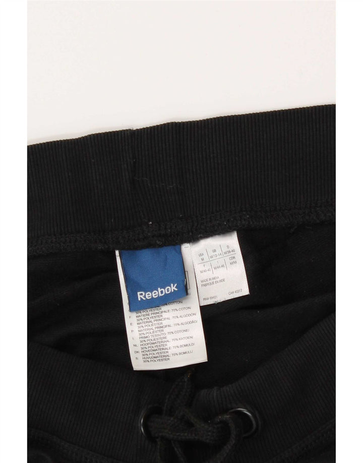 Reebok Grafiske træningsdragtbukser til kvinder, joggere UK 12/14 Medium Black