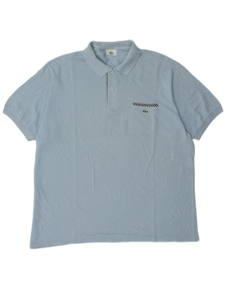 Lacoste Herre Polo Shirt Str. 7 2XL Blå Bomuld