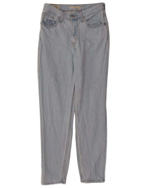 Levi's Womens Mom Tapered Jeans W26 L28 Blue Cotton 80s