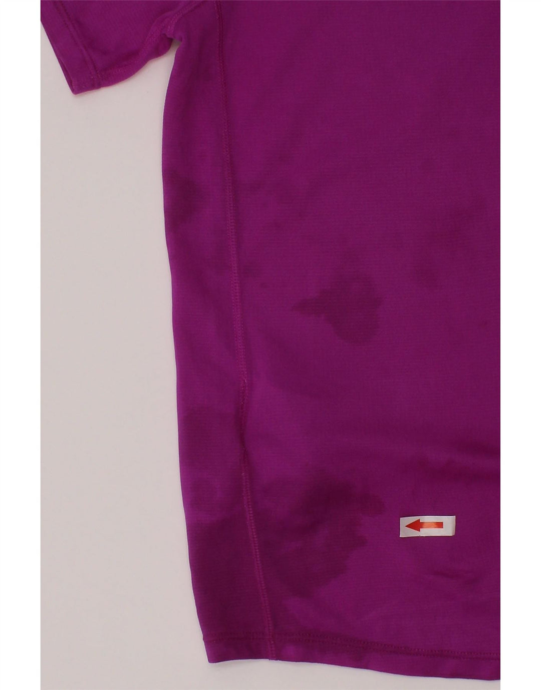 Asics Boys T-Shirt Top 10-11 år Lille lilla stribet polyester