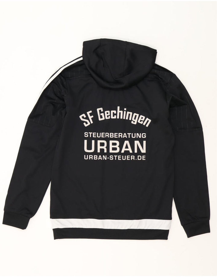 Adidas Grafisk hættetrøje til mænd Small Black Colourblock Polyester