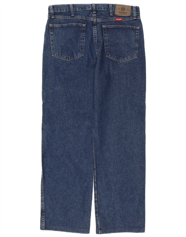Wrangler Straight Jeans til mænd W34 L29 blå bomuld
