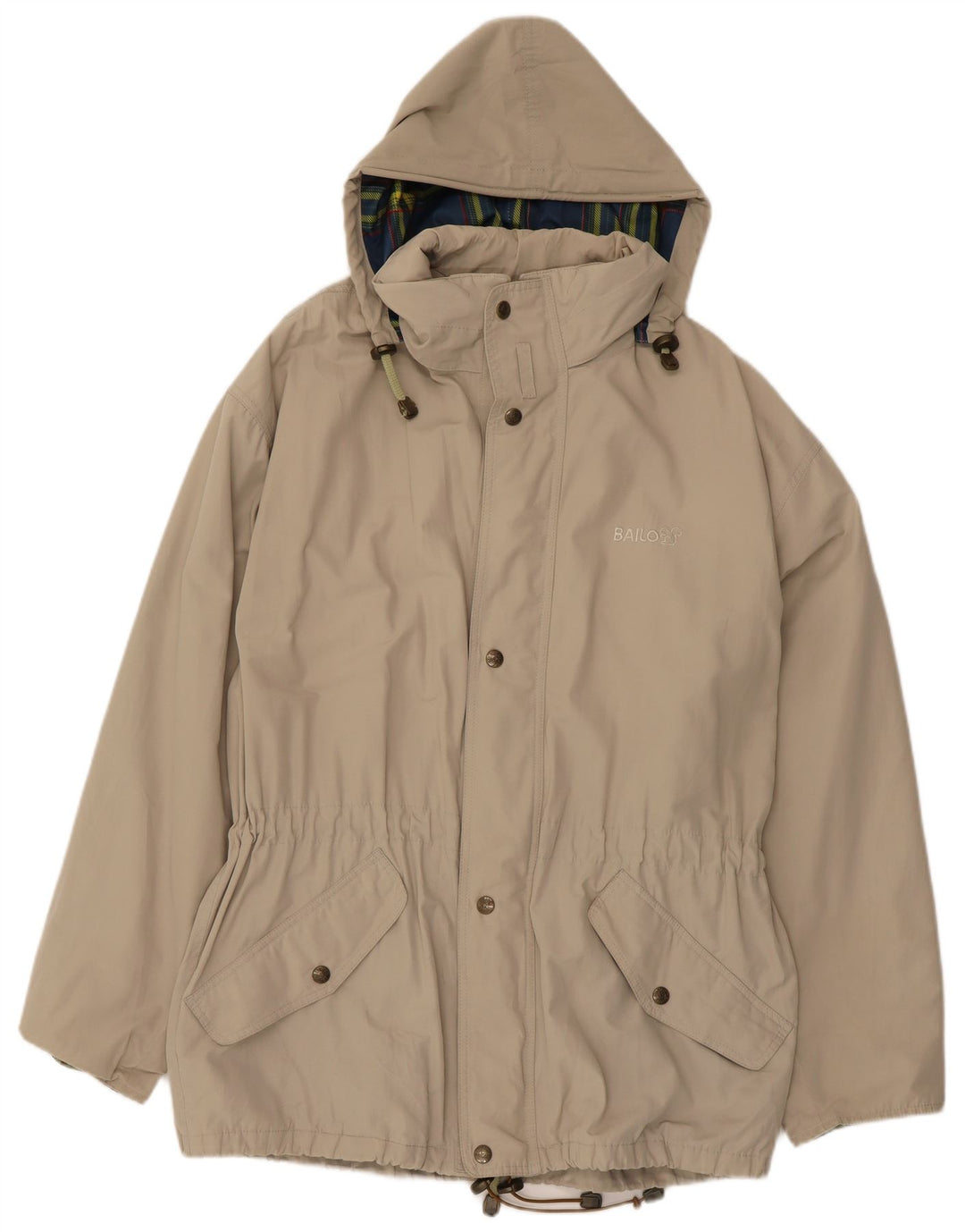 Bailo Regnjakke med hætte til mænd UK 38 Medium Beige Bomuld