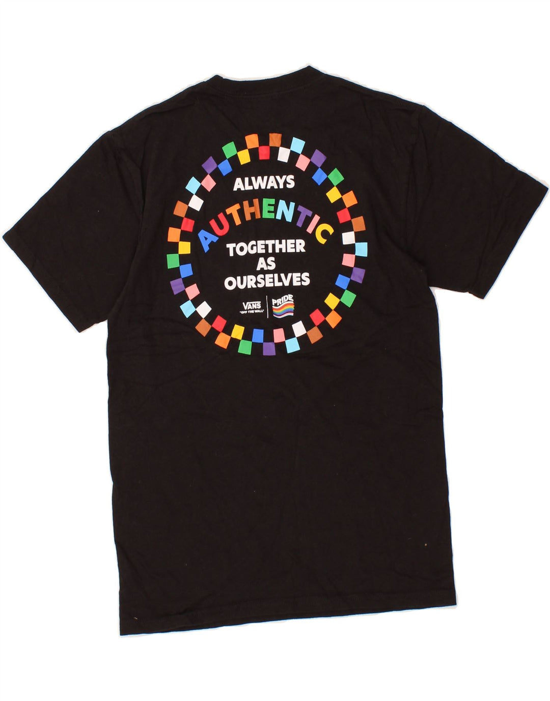 VANS Mens Classic Fit Graphic T-Shirt Top Small Black Cotton Vintage Vans and Second-Hand Vans from Messina Hembry 