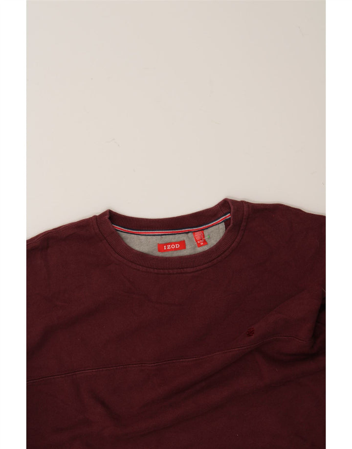IZOD Mens Sweatshirt Jumper XL Burgundy Vintage Izod and Second-Hand Izod from Messina Hembry 