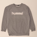 HUMMEL Mens Graphic Sweatshirt Jumper Large Grey Cotton Vintage Hummel and Second-Hand Hummel from Messina Hembry 