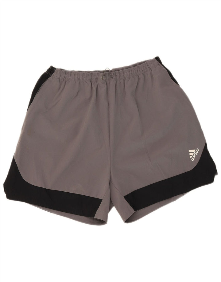 Adidas Aeroready Sportsshorts til mænd Large Grå Colourblock Polyester