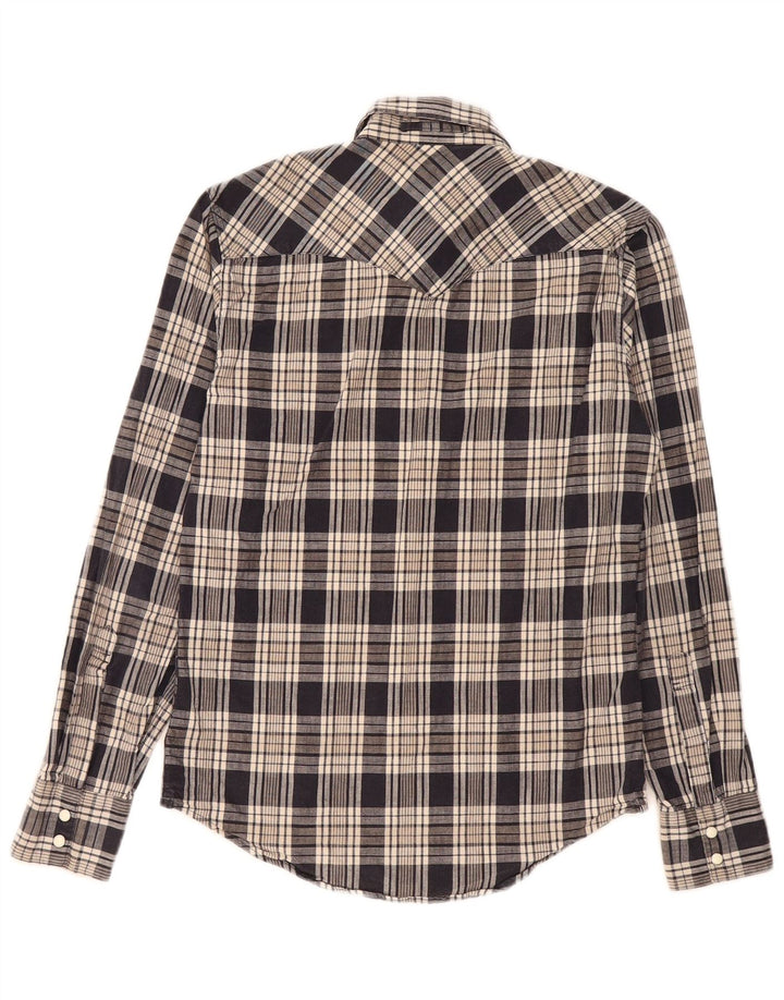 Levi's Flanelskjorte til mænd, lille grå ternet bomuld
