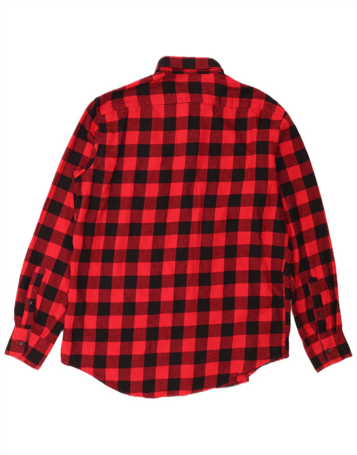 Izod Flanelskjorte til mænd Medium rød ternet bomuld