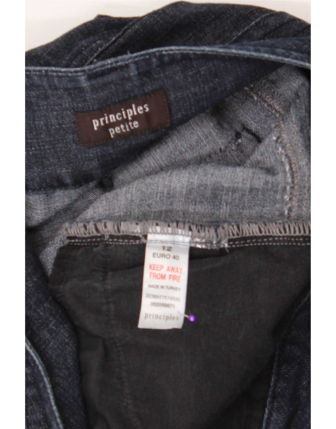 Principles Dame Petite Bootcut Jeans UK 12 Medium W30 L30 Navy Blue