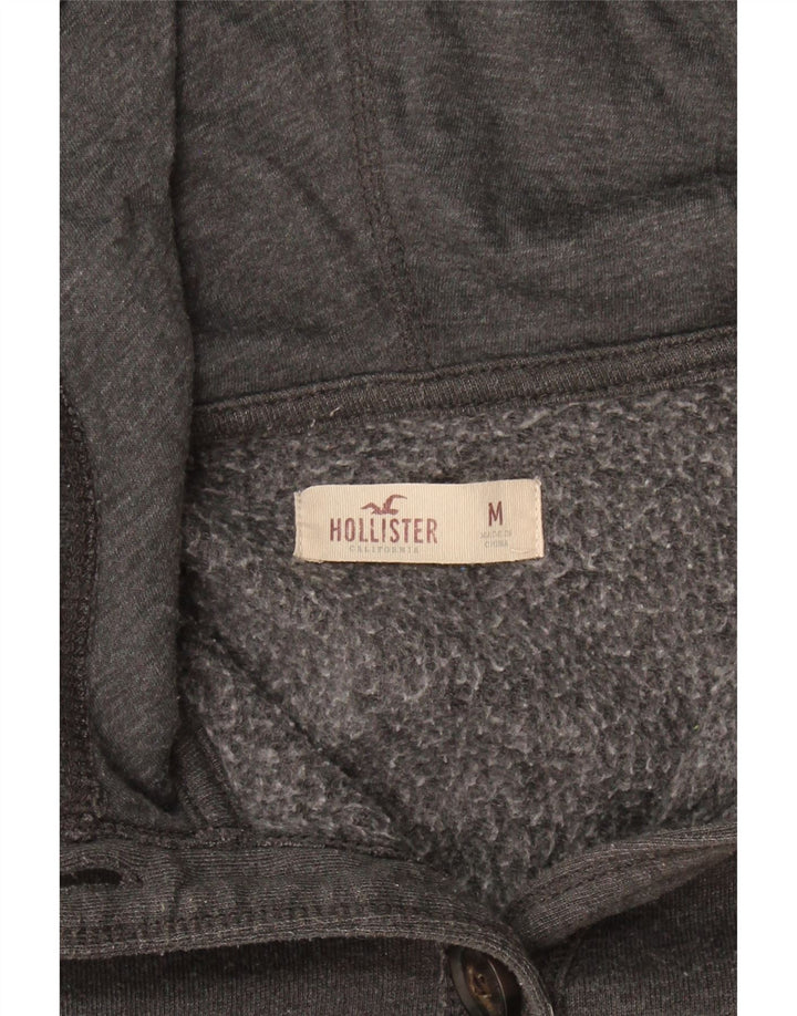 HOLLISTER Womens Graphic Tracksuit Top Jacket UK 12 Medium Grey Cotton Vintage Hollister and Second-Hand Hollister from Messina Hembry 