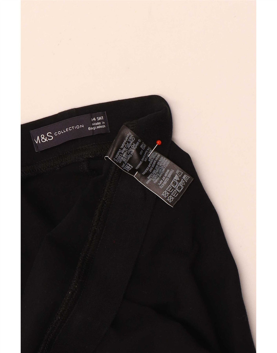 Marks & Spencer Womens Leggings UK 14 Large Black Bomuld