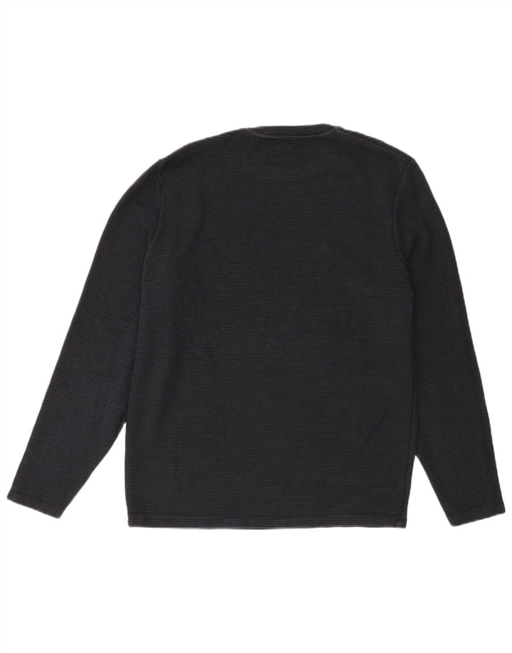 Zara Herre Top Langærmet Medium Sort Bomuld