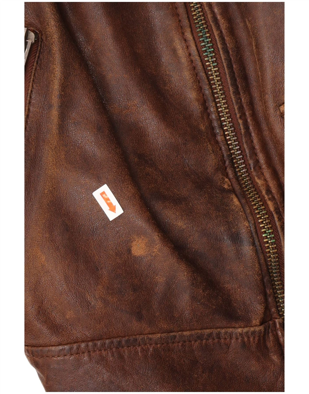 Be Edgy Herre Læderjakke UK 38 Medium Brun Læder