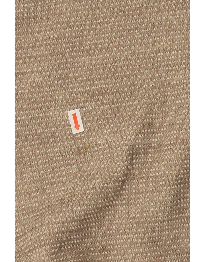 Marks & Spencer Herre V-hals sweater Small Beige Colourblock Akryl