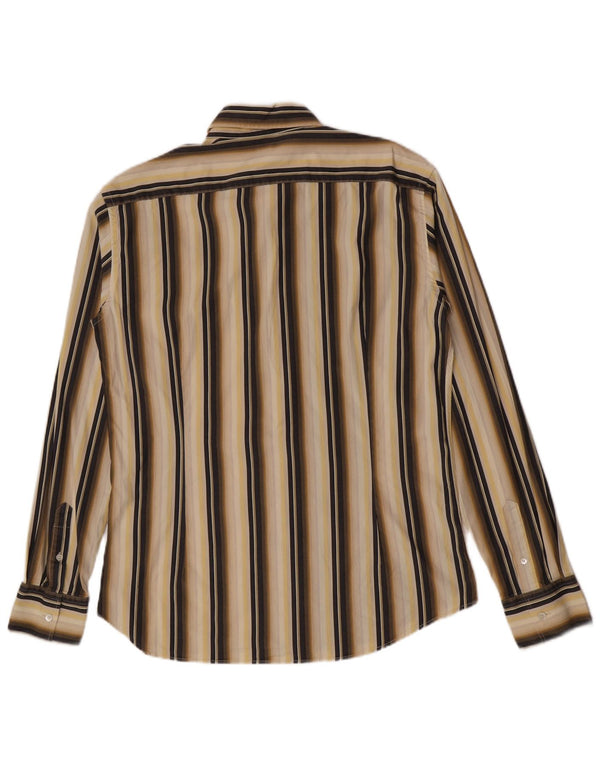 Ted Baker Herreskjorte str. 6 2XL Beige Stribet Bomuld