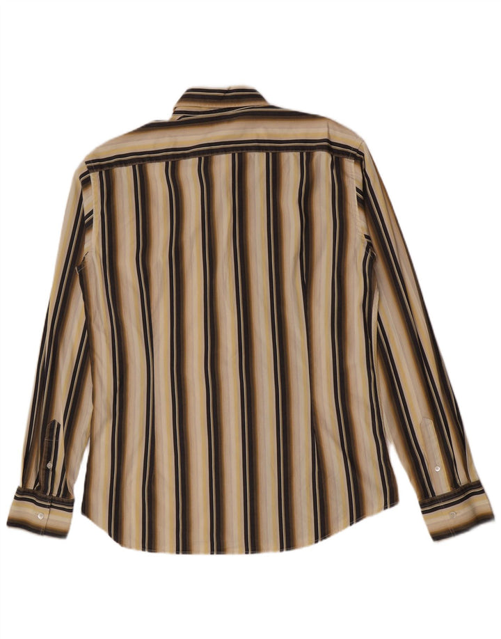 Ted Baker Herreskjorte str. 6 2XL Beige Stribet Bomuld