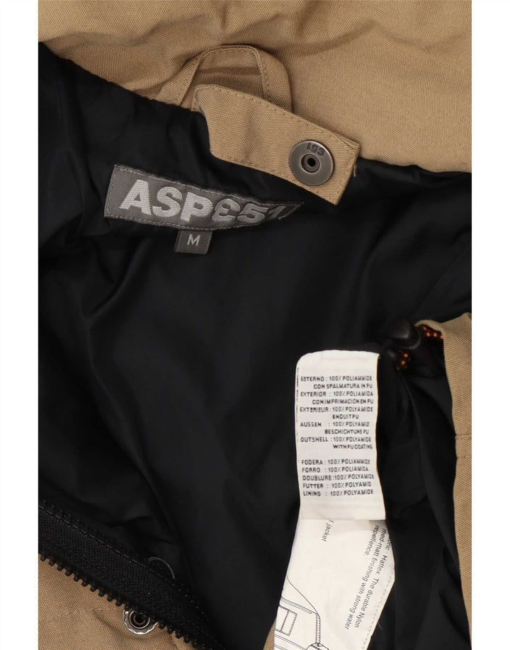 Aspesi Herre Utility Jacket UK 38 Medium Beige Polyamid
