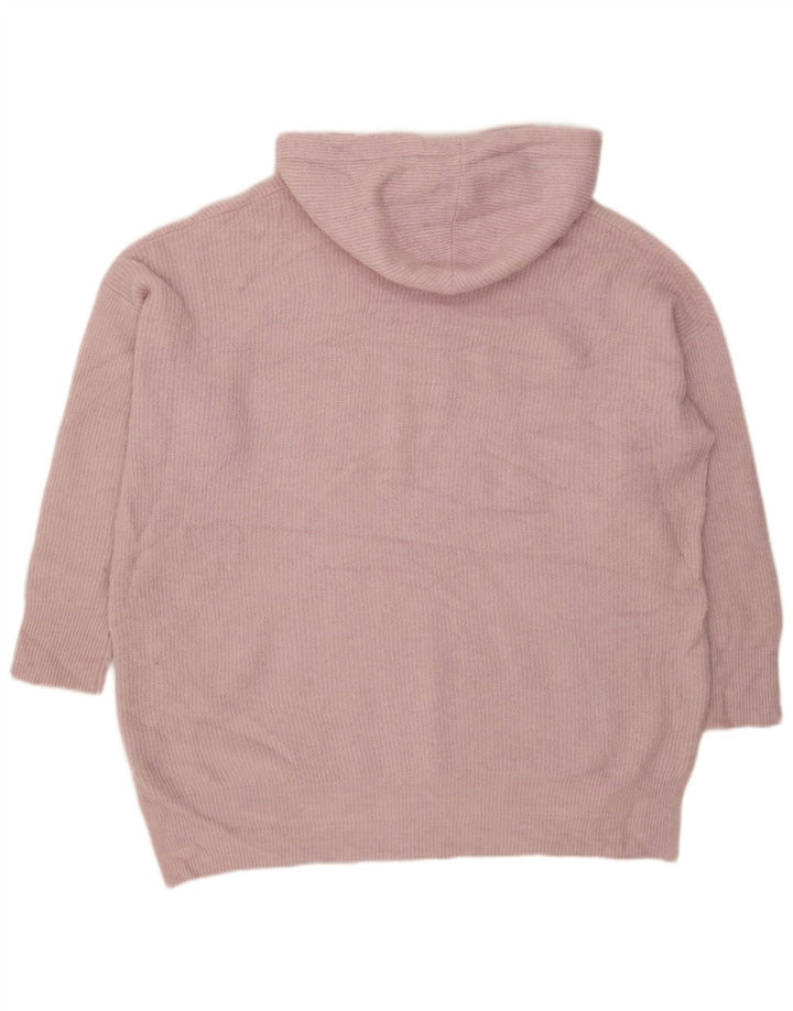 White Stuff Dame hættetrøje oversize sweater UK 22 3XL Pink Polyester