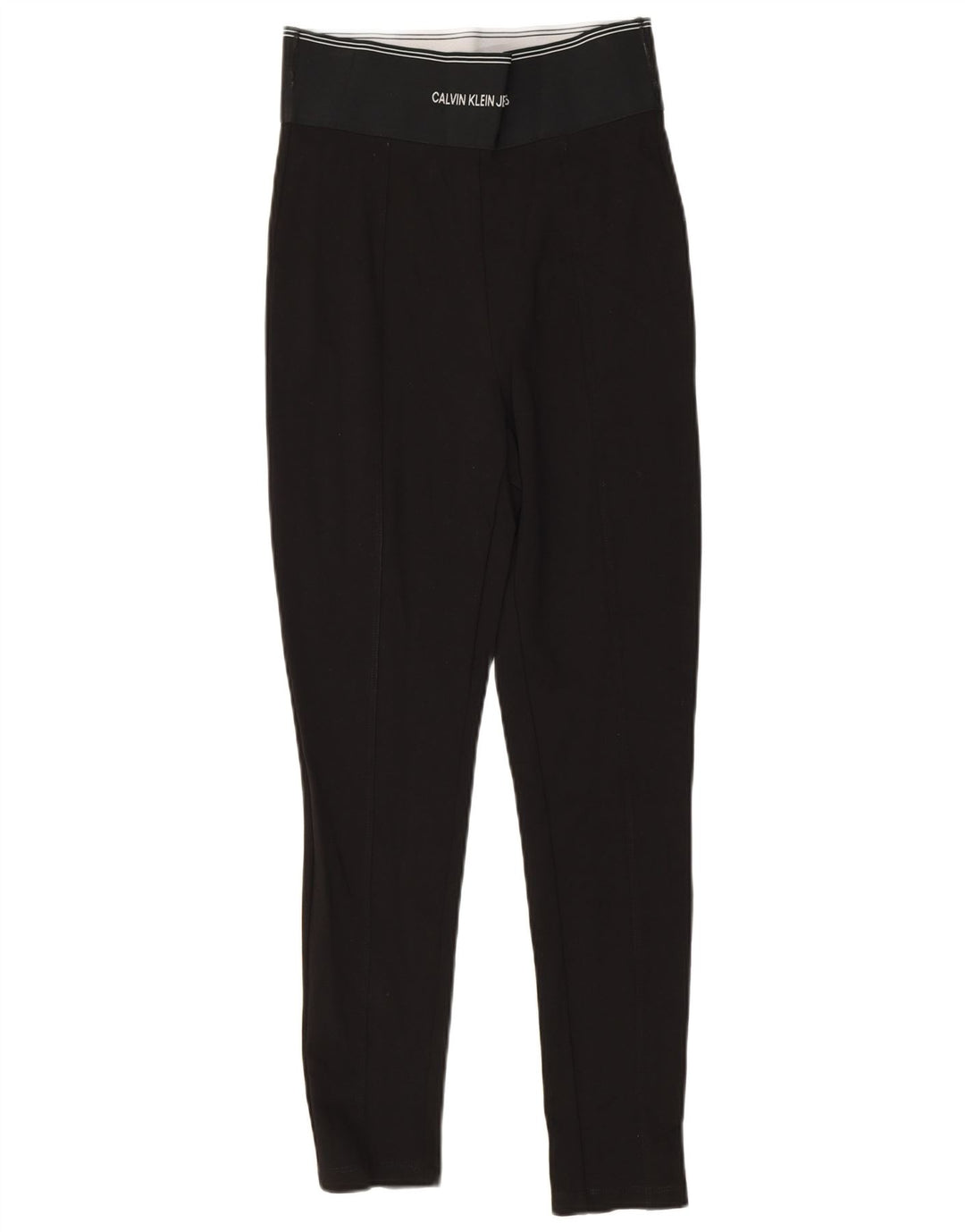 Calvin Klein Dame Grafiske Leggings UK 8 Small Black Viscose