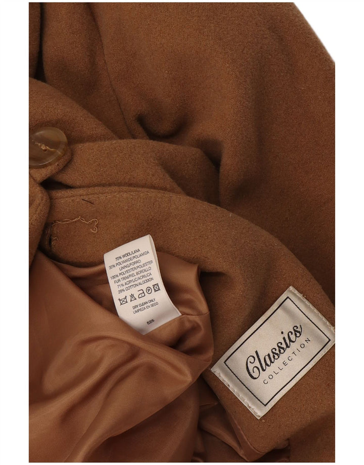 St. Bernard Dame Overfrakke UK 14 Stor Beige Uld